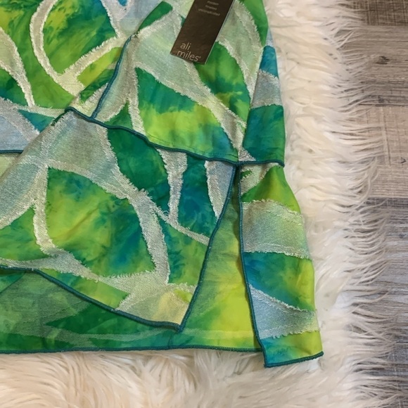 NWT Ali Miles stretch relaxed textured top MP - Picture 7 of 11